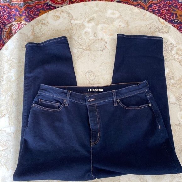 Lands’ End High Rise Straight Jeans - Picture 5 of 9